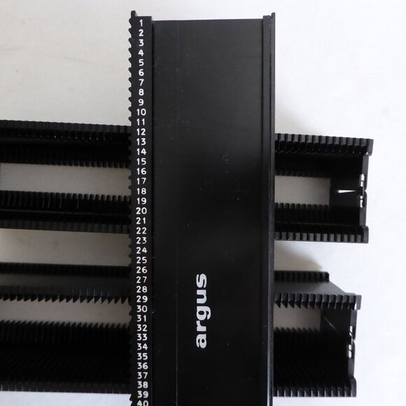 VINTAGE 35mm ARGUS SLIDE PROJECTOR TRAY MAGAZINE SPILL PROOF LOT OF 3 - Picture 3 of 13